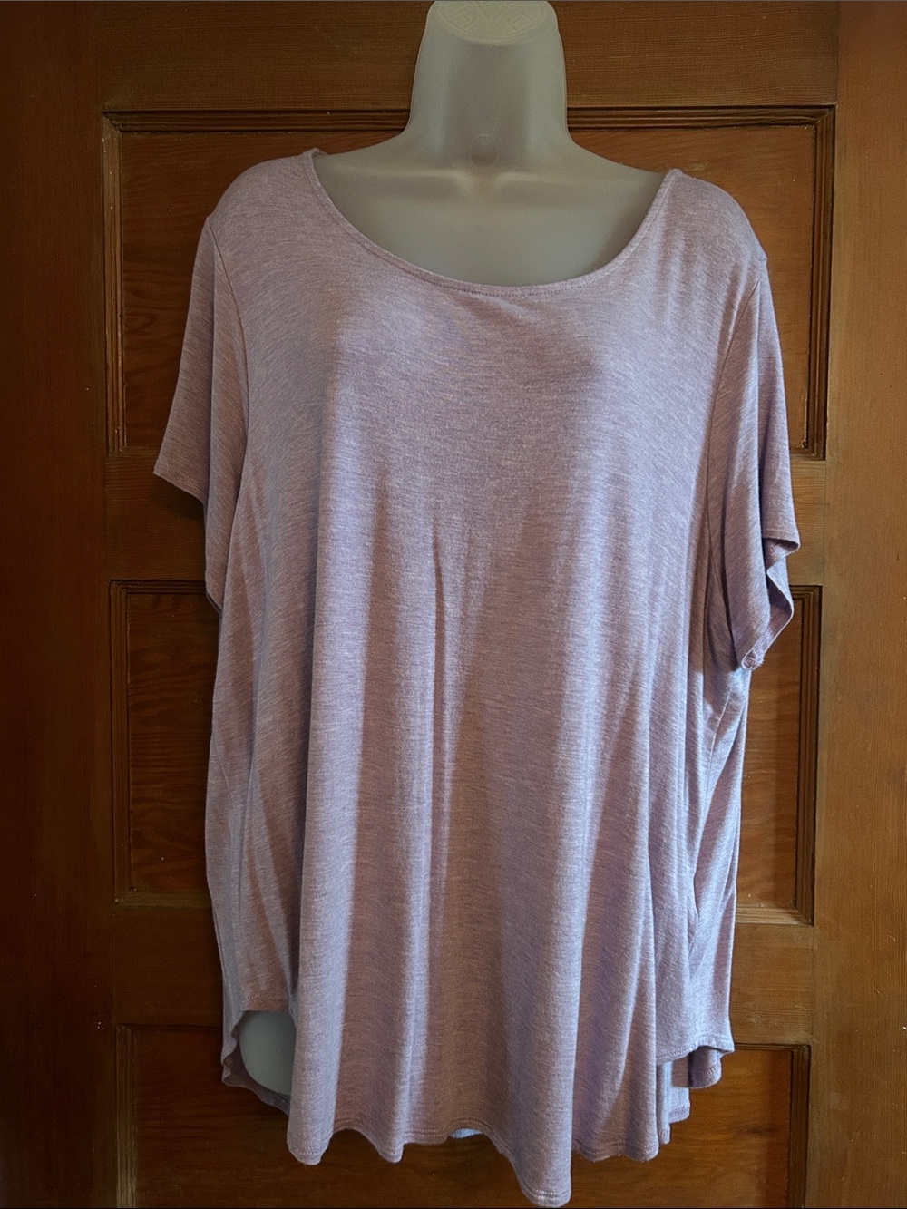 philosophy woman Relaxed Scoop Neck Women's Top in Dusty Lavender